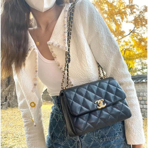 22K Chanel CocoFirst Mini Caviar Black BNIB Full Set SOLD Elsewhere - Picture 4 of 8